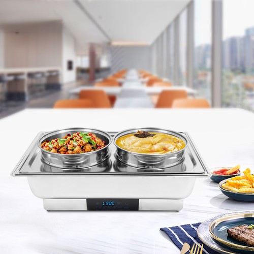 Electric food warmer with 2 - warmer,