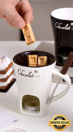 Ceramic chocolate melting - chocolate, mug
